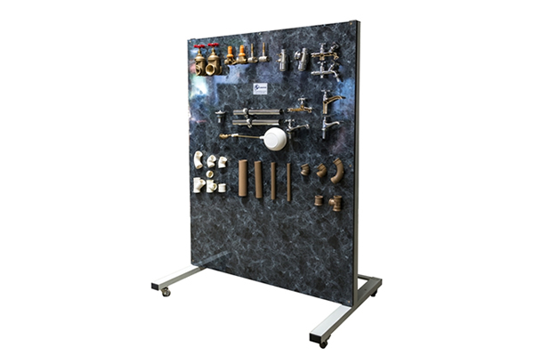 HD888 PAINEL DIDÁTICO DE ACESSÓRIOS HIDROSSANITÁRIOS